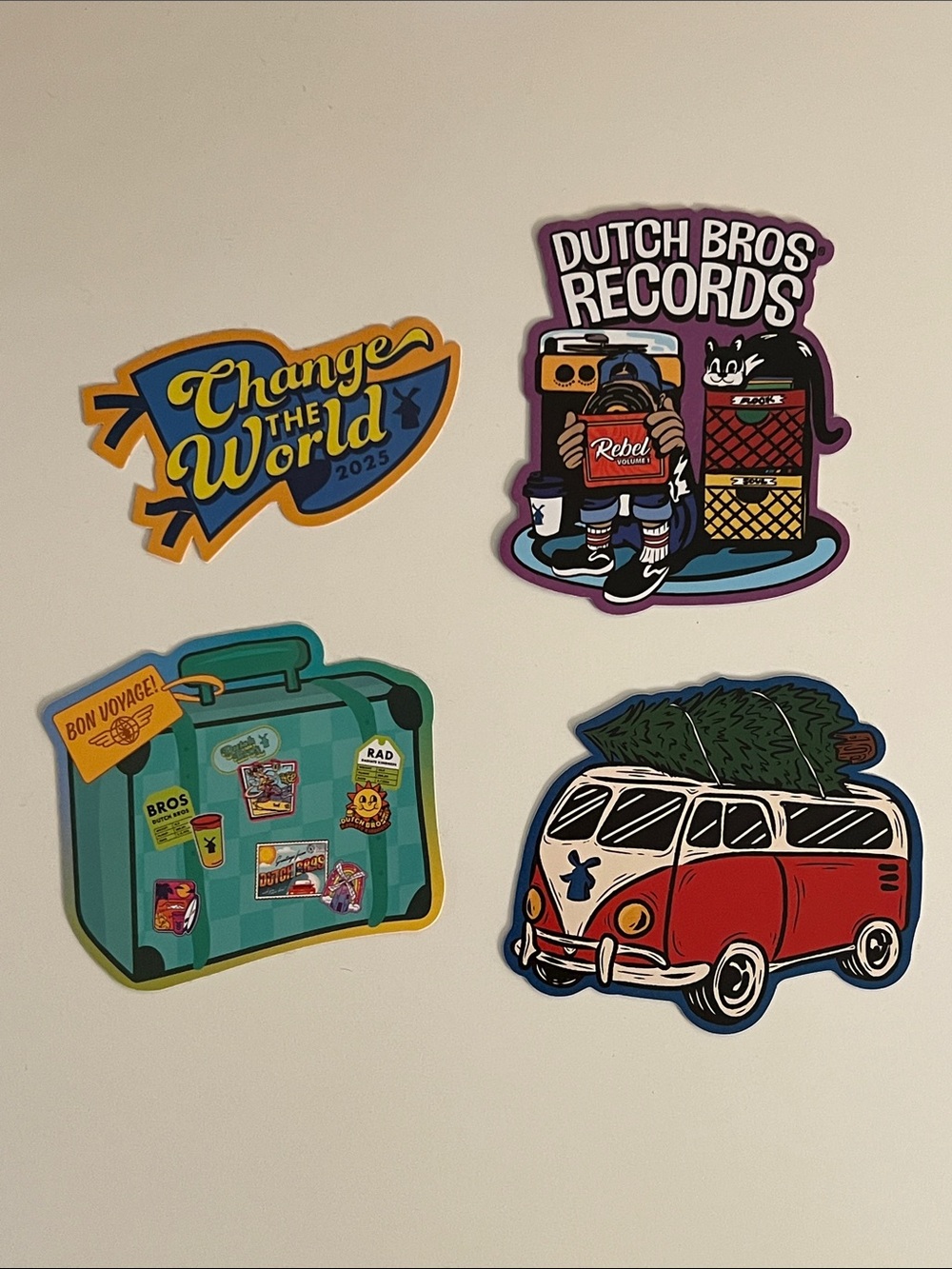 Dutch Bros Stickers - Bundle of 4 Limited Edition
